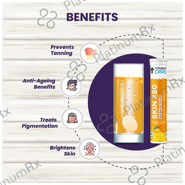 ToneOp Care Skin 360 Effervescent Tablet Mango