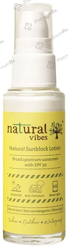 Natural Vibes Natural Sunblock SPF 30 Lotion 30ml
