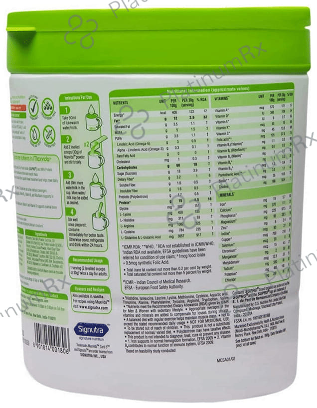 Maxvida Nutritional Supplement Flavour Chocolate Powder 200gm