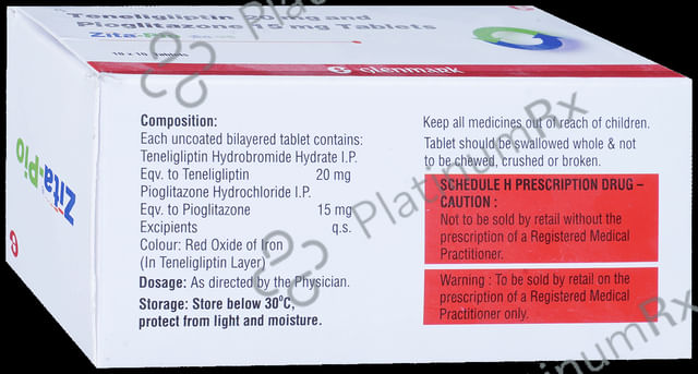 Zita Pio 15/20mg Tablet 10s