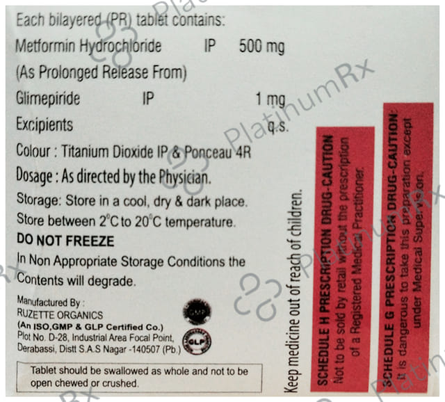 GMSIA 1mg Tablet PR 10s