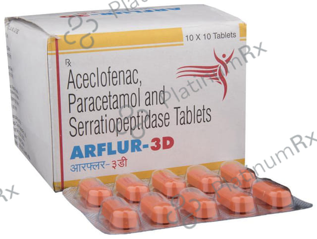 Arflur 3D 100/325/15mg Tablet 10s