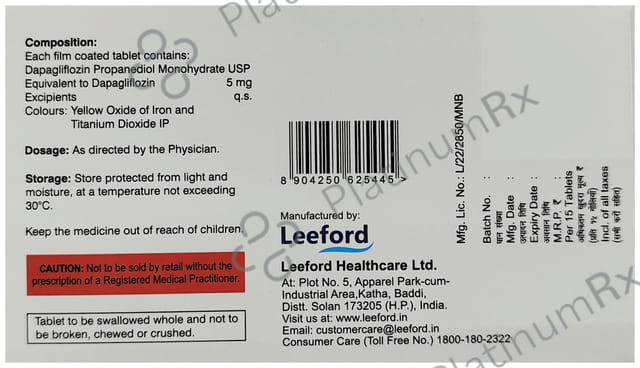 Dapzigard 5mg Tablet