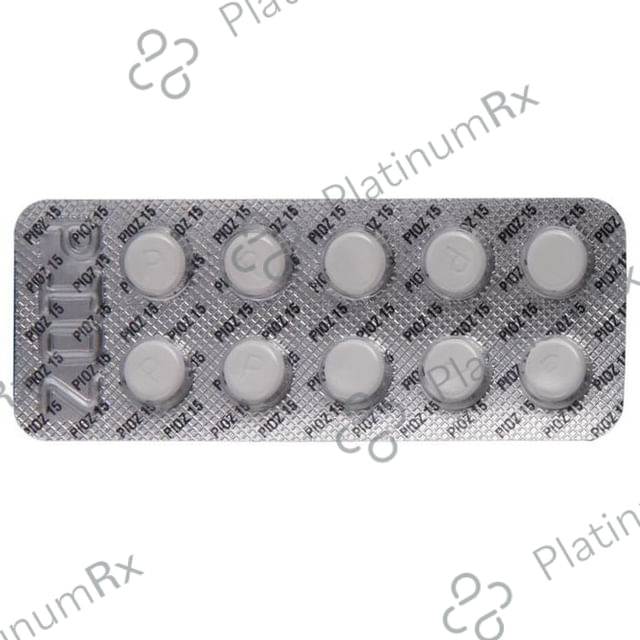 Pioz 15mg Tablet 10s