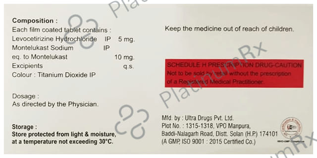 Montized-L 5mg/10mg Tablet