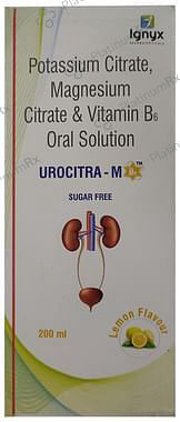 Urocitra-M B6 Oral Solution Sugar Free Lemon