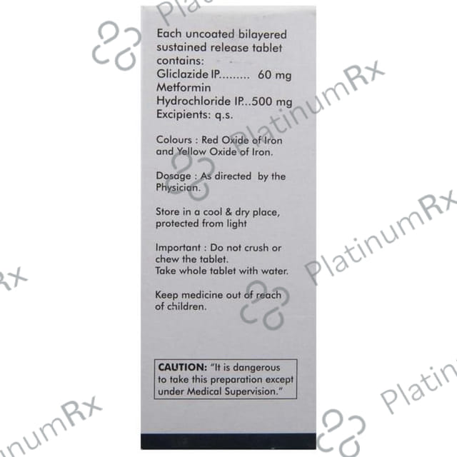 Dianorm M OD 60/500mg Tablet SR 10s