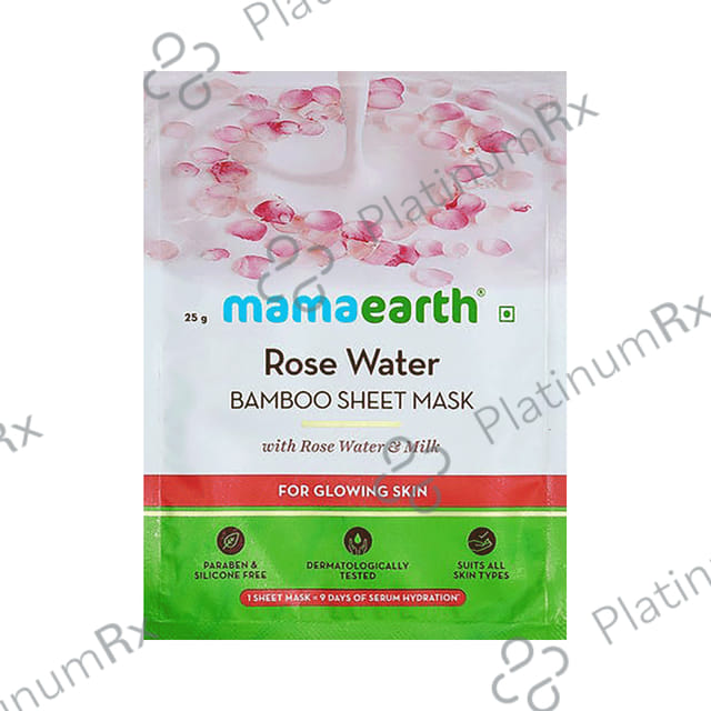 Mamaearth Rose Water Bamboo Sheet Mask