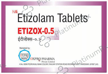 Etizox 0.5mg Tablet 10s Oxpro Pharma Pvt. Ltd.