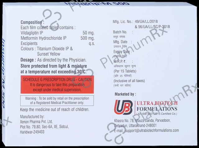 Insugrip-M 500 Tablet