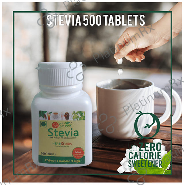 So Sweet Stevia Natural Sweetener for Diabetics - Zero Calorie - Tablet 500 tablets
