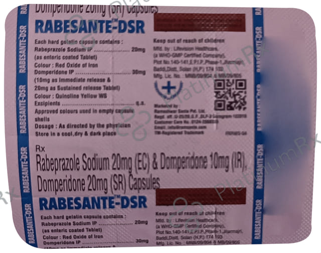 Rabesante DSR 30/20mg Capsule 10s