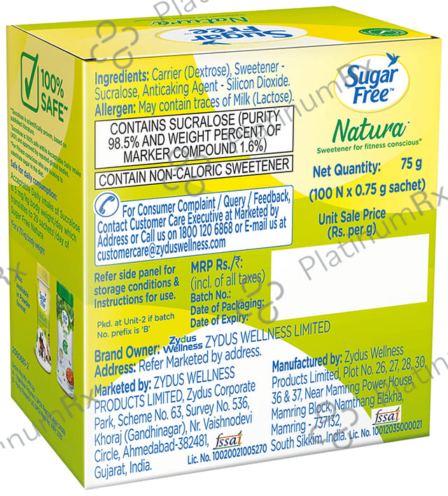 Sugar Free Natura Sweetener Powder 100gm