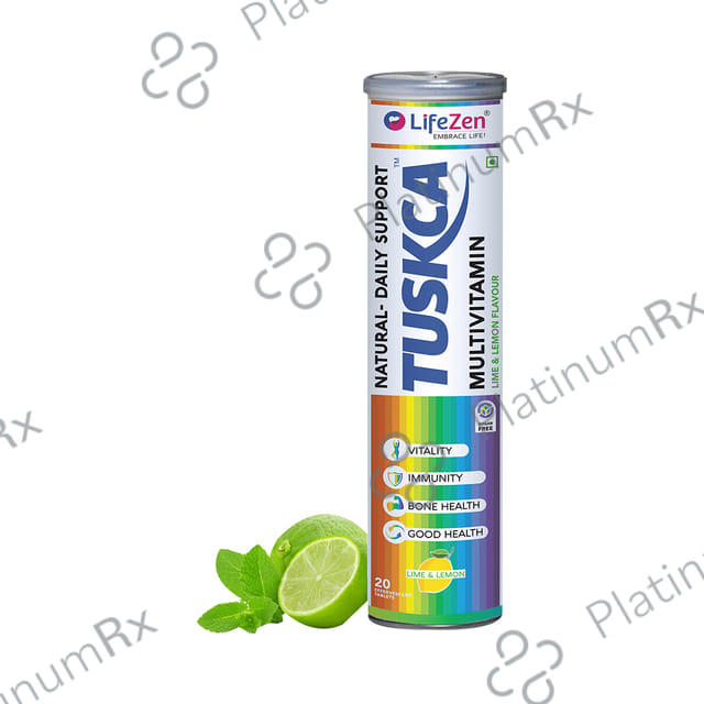 Tuskca Multivitamin Effervescent Tablet Lemon