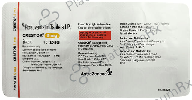 Crestor 5mg Tablet 15s
