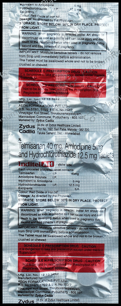 Inditel AH 40/5/12.5mg Tablet 10s
