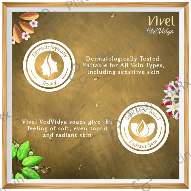 Vivel Vivel VedVidya Luxury Pack of Skincare Soap (100gm Each) 3 units
