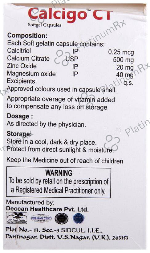 Calcigo CT Softgel Capsules