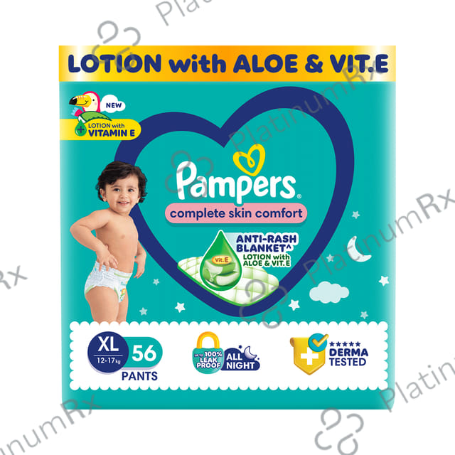 Pampers All-Round Protection Anti Rash Blanket Diaper Lotion with Aloe Vera XL