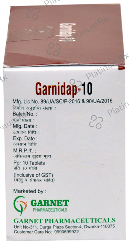 Garnidap 10mg Tablet 10s