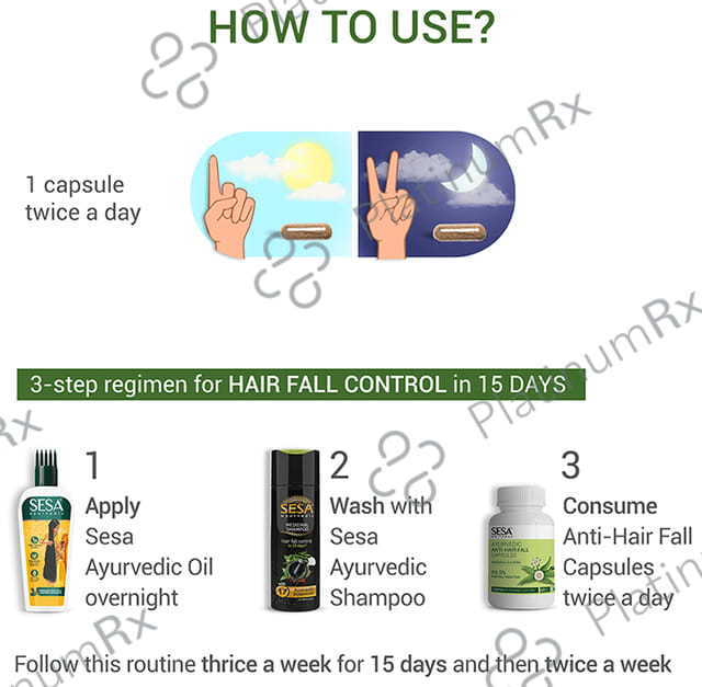 Sesa Ayurvedic Anti-Hair Fall Veg Capsule