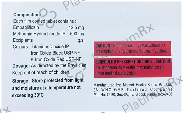 Empaxit Duo 500/12.5mg Tablet 10s