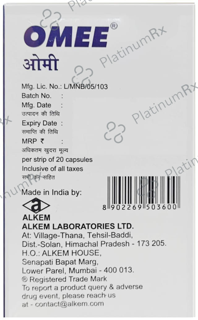Omee 20mg Capsule 20s