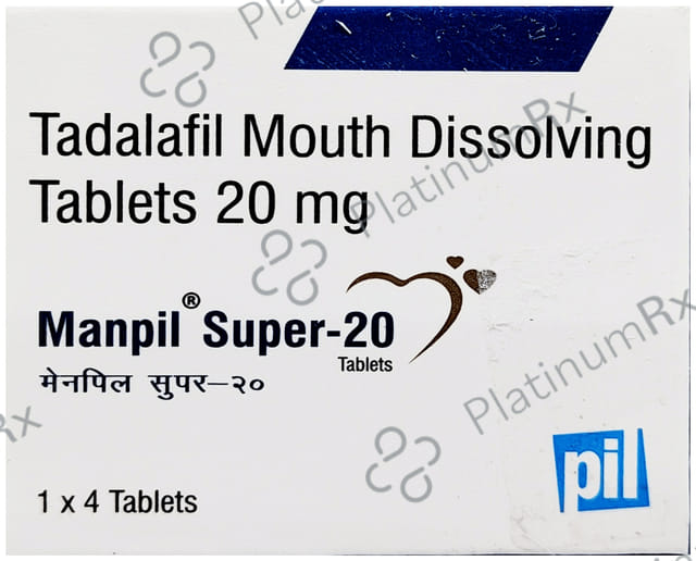 Manpil Super 20mg Tablet MD 4s