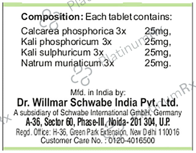 Dr Willmar Schwabe India Bio-Combination 13 (BC 13) Tablet 20 gm