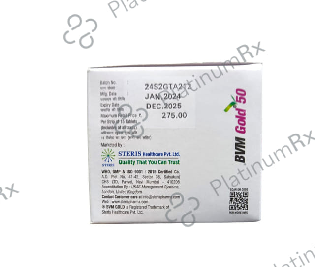 Bvm Gold 50mg Tablet 14s
