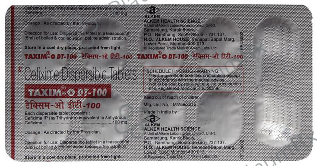 Taxim O DT 100mg Tablet 10s
