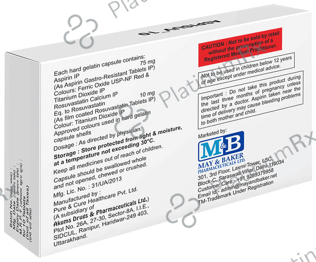 Aspisuv 10/75mg Capsule 10s