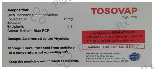 Tosovap 15mg Tablet 10s
