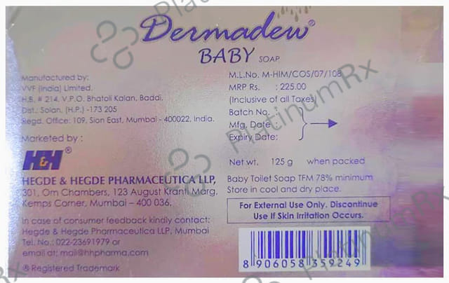 Dermadew Baby Soap 125gm