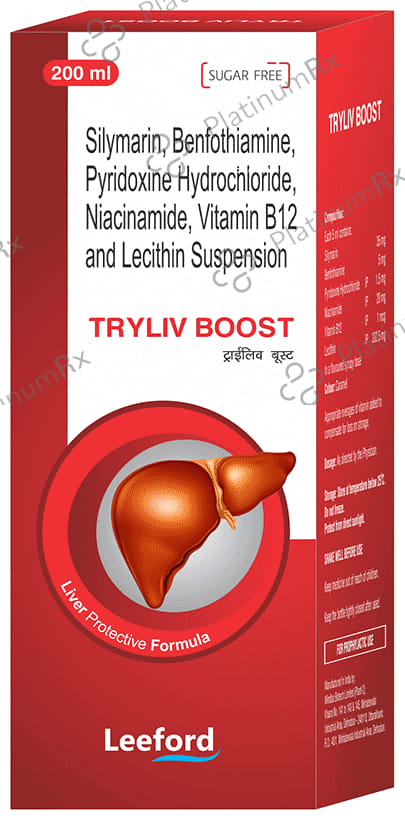Tryliv Boost Sugar Free Syrup 200ml