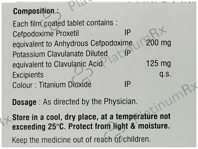 Hhcepo CV 200/125mg Tablet 10s