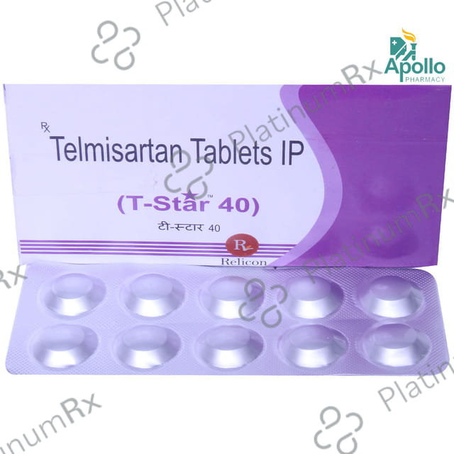 T Star 40mg Tablet 10s