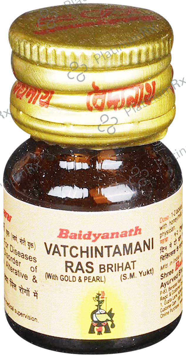 Baidyanath Vatachintamani Ras Vrihat With Gold and Pearl Tablet 5 tablets