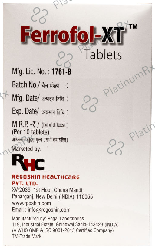 Ferrofol XT Tablet 10s
