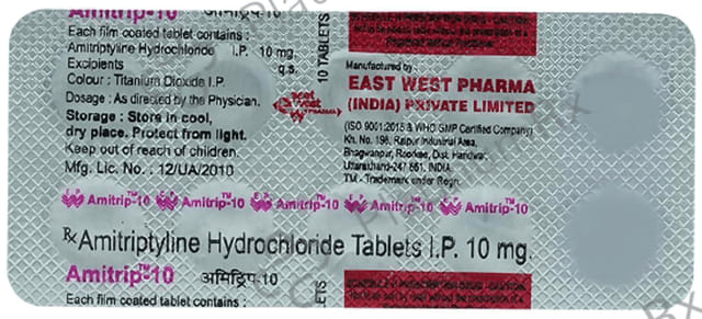 Amitrip 10mg Tablet 10s