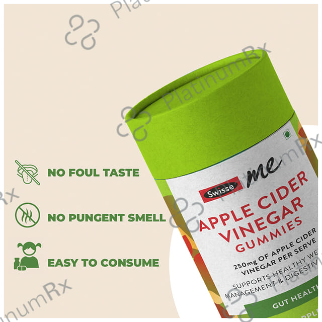Swisse Me Apple Cider Vinegar Gummies Natural Apple