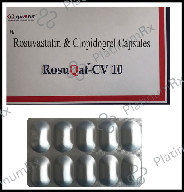 Rosuqat CV 10/75mg Capsule 10s