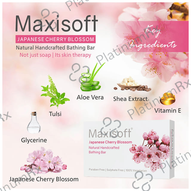 Maxisoft Japanese Cherry Blossom Bathing Bar (75gm Each) 1 units