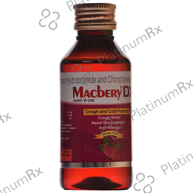 Macbery DX Sugar Free 4/10mg Syrup 100ml