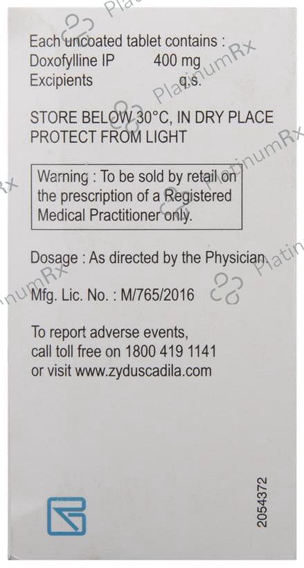 Doxolin 400mg Tablet 30s