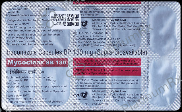 Mycoclear SB 130mg Tablet 10s