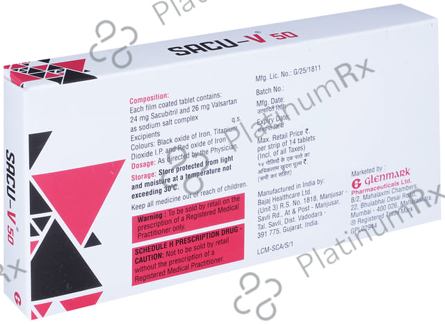 Sacu V 50mg Tablet 14s