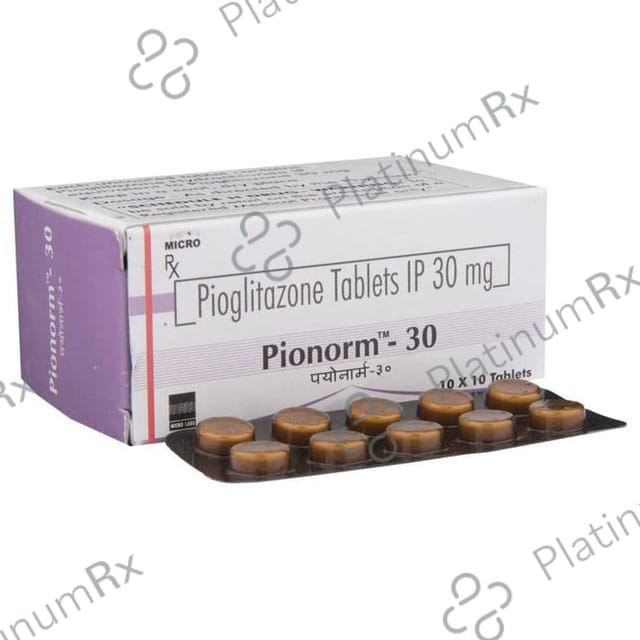 Pionorm 30mg Tablet 10s
