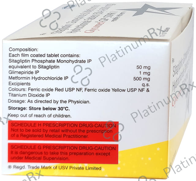 Glycomet GP Star 1mg Tablet 10s