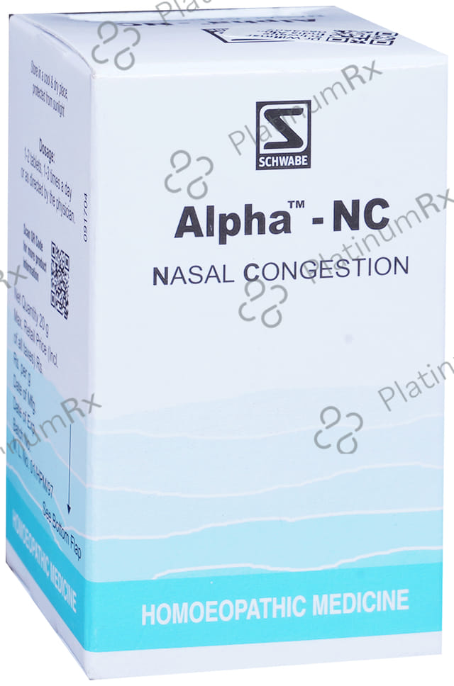 Dr Willmar Schwabe India Alpha - NC Tablet